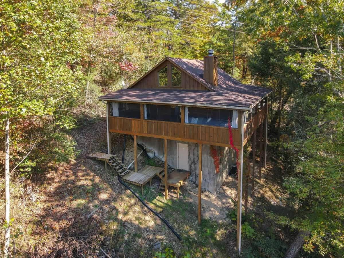 Nice View Fireplace, Hot Tub, Porch Bed, Private Sevierville Dış mekan fotoğraf